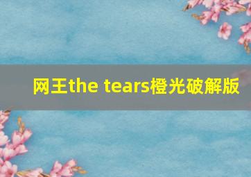 网王the tears橙光破解版